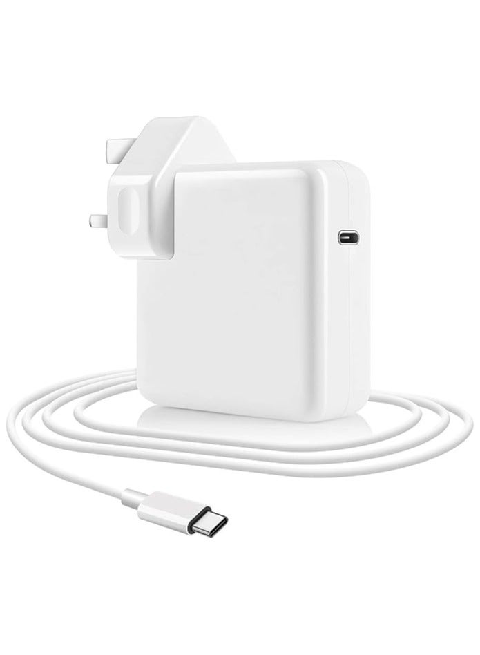 شاحن بديل سريع لجهاز Macbook Pro-Air بقدرة 96 واط، يعمل محول الطاقة مع أجهزة الكمبيوتر المحمولة طراز 13 و14 و15 و16 بوصة 2016/17/18/19/20 وأجهزة الكمبيوتر اللوحية والهواتف الذكية، وشاحن Thunderbolt مع كابل USB C، وiPhone 15 - Image 1
